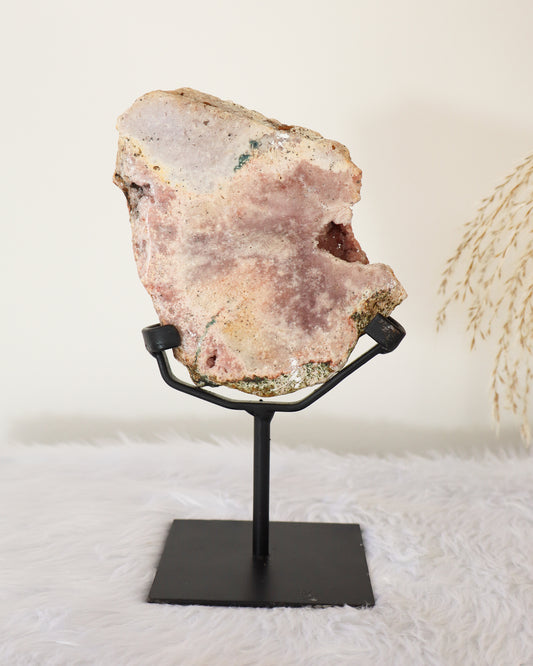 Pink Amethyst Slab With Stand #10