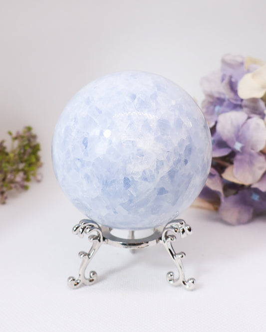 Blue Calcite Sphere #8