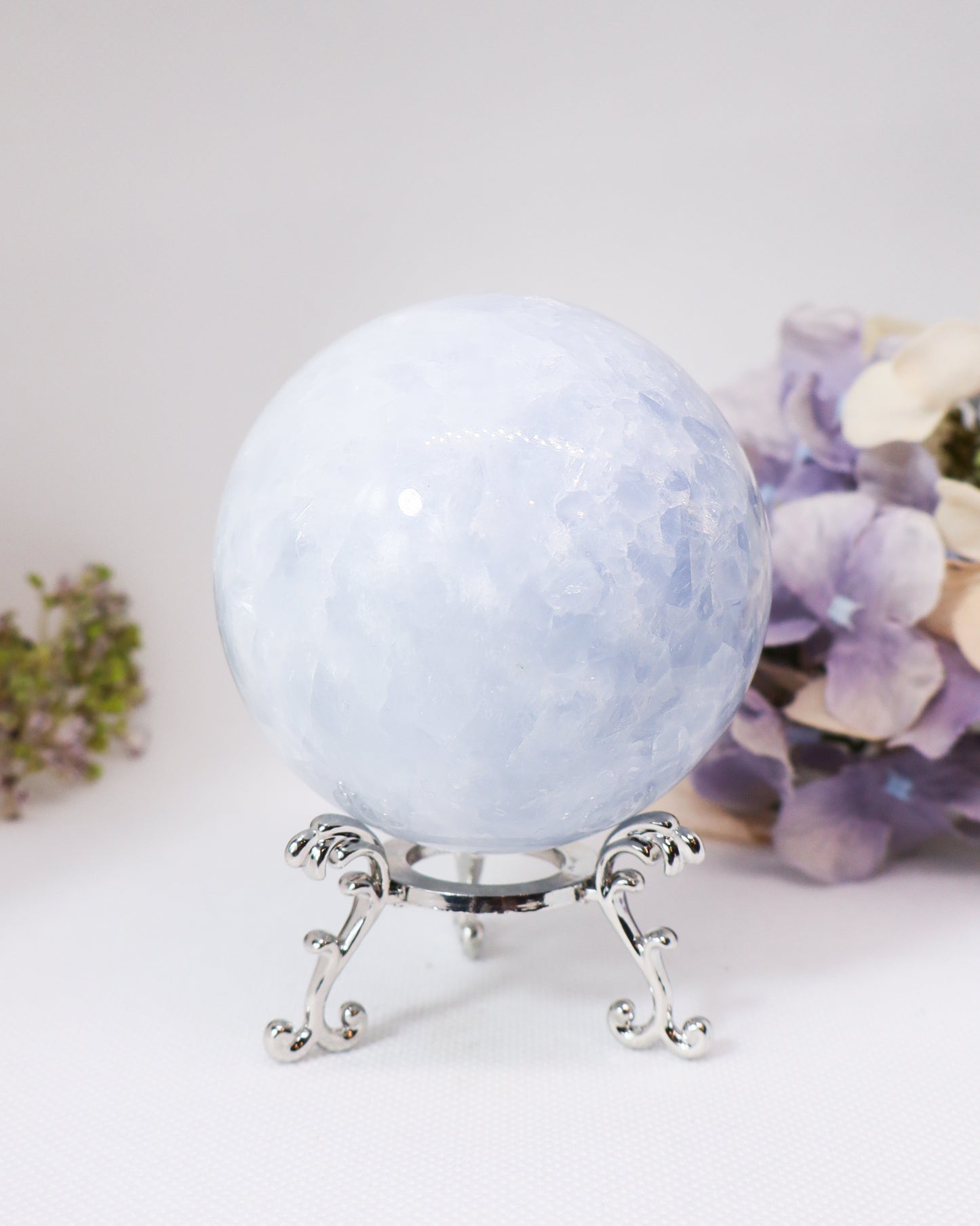 Blue Calcite Sphere #8