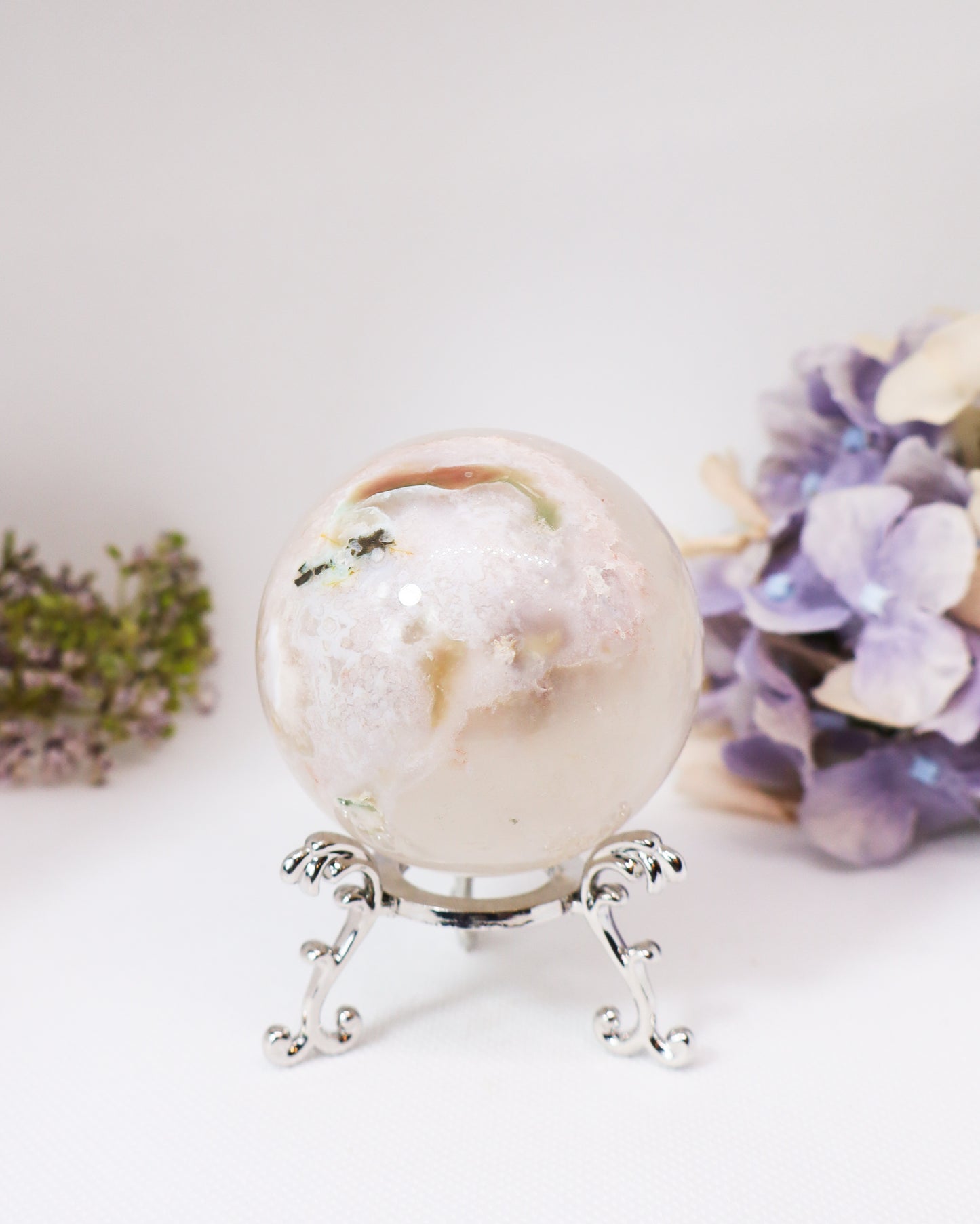 Flower Agate Sphere #5