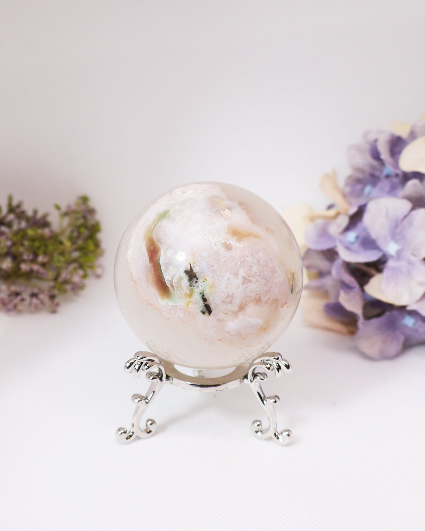 Flower Agate Sphere #5