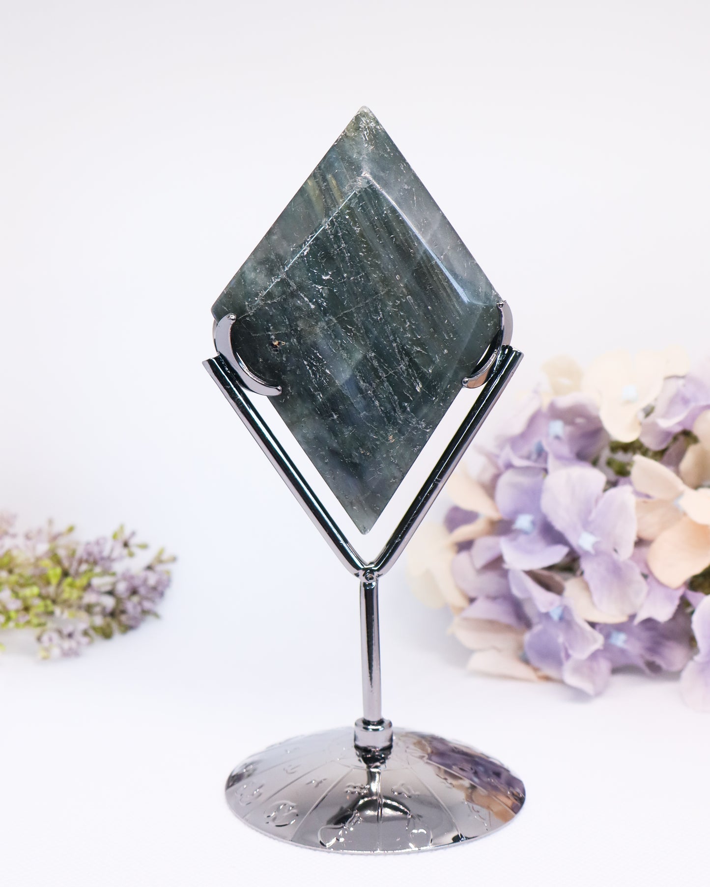 Labradorite Diamond on Stand #3