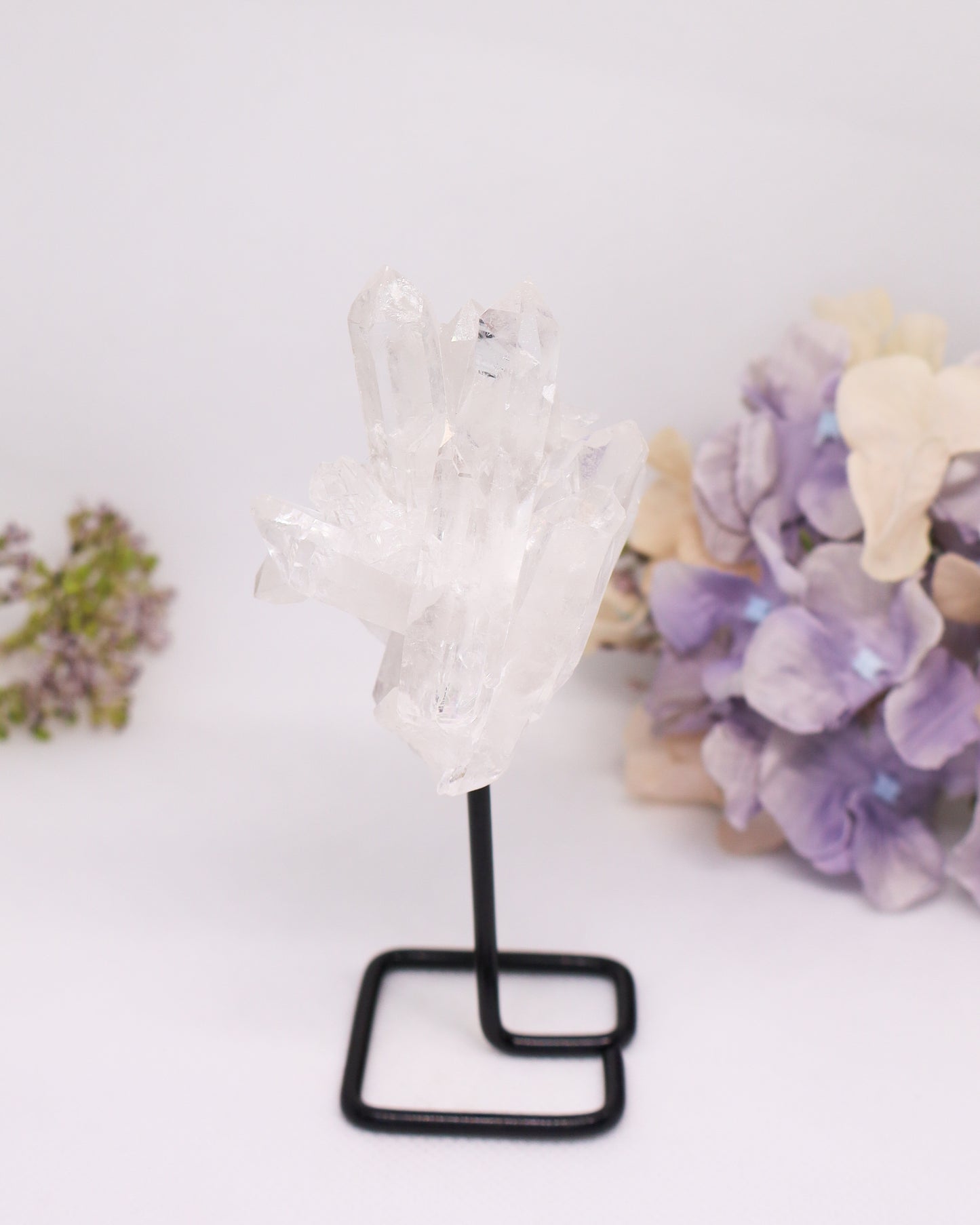 Clear Quartz Cluster on Stand #1