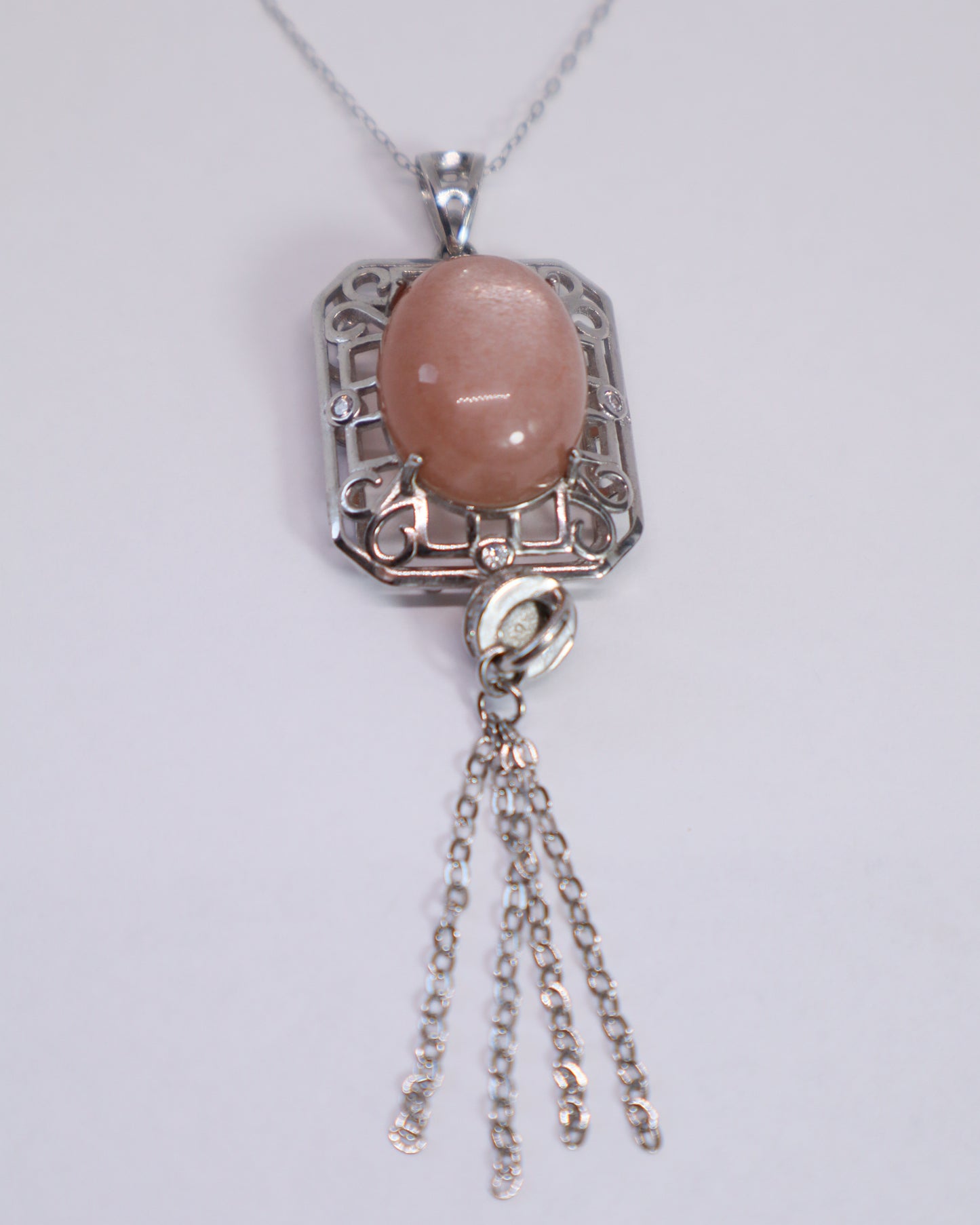 Golden Sunstone Necklace - 925 Sterling Silver