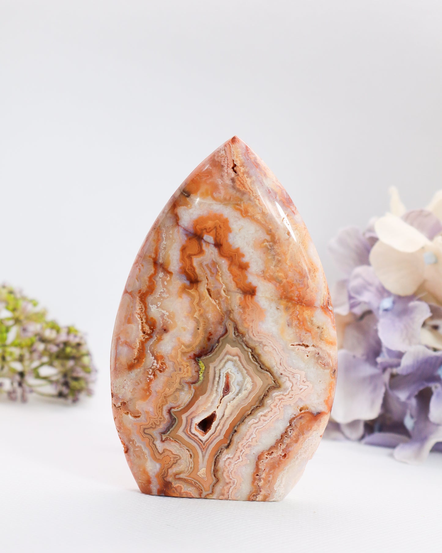 Pink Crazy Lace Agate Flame #1