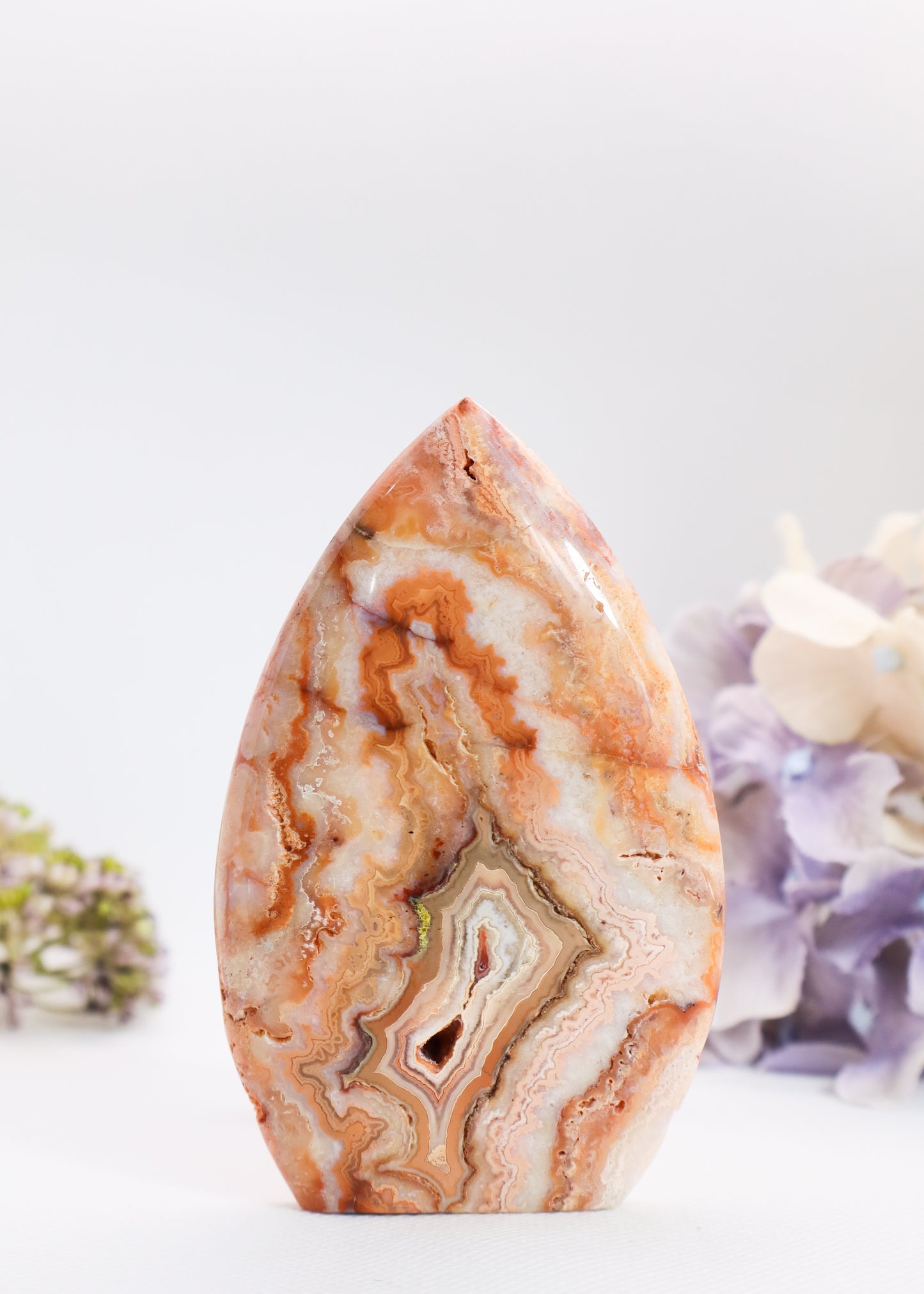 Pink Crazy Lace Agate Flame #1