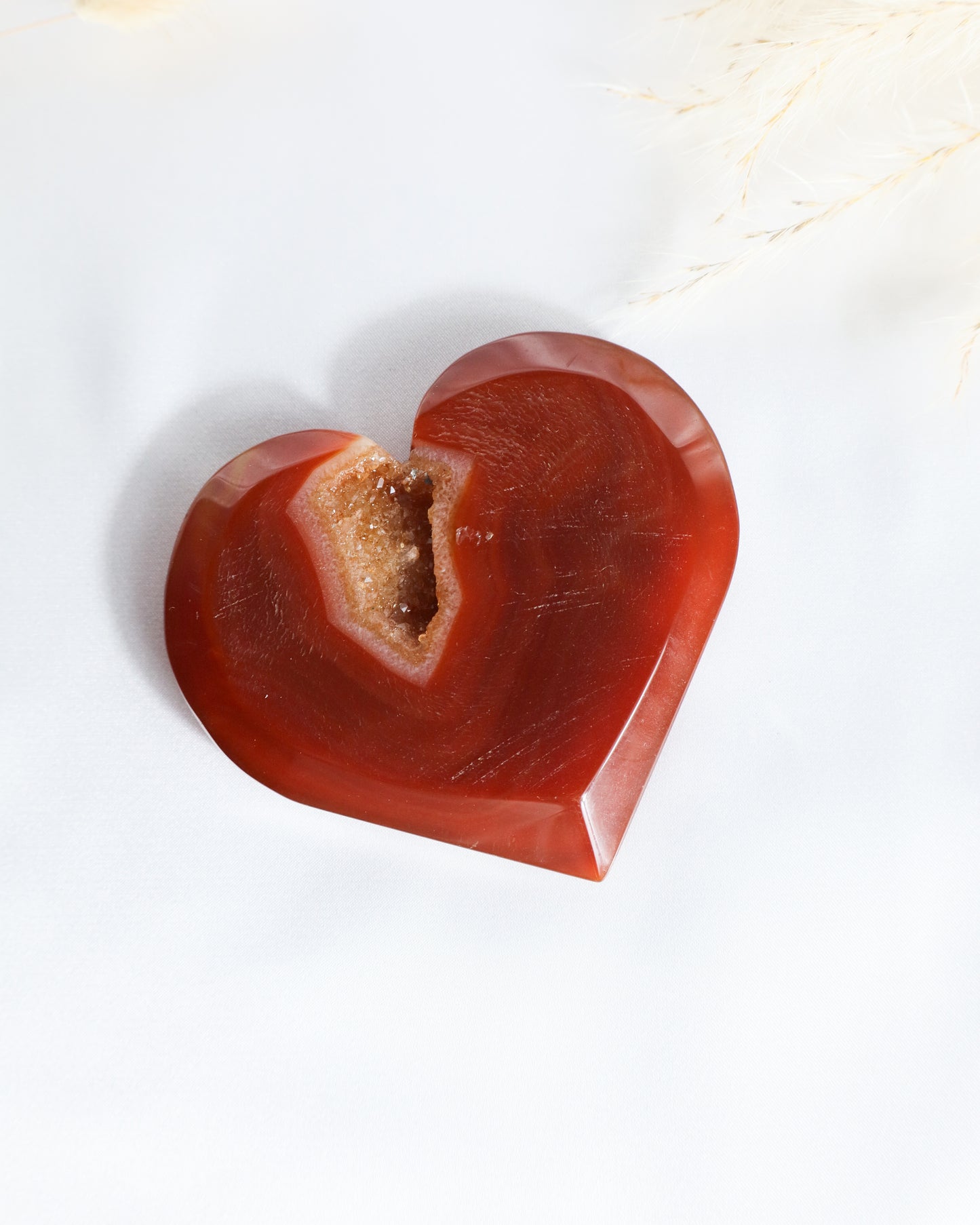 Druzy Carnelian Heart #2