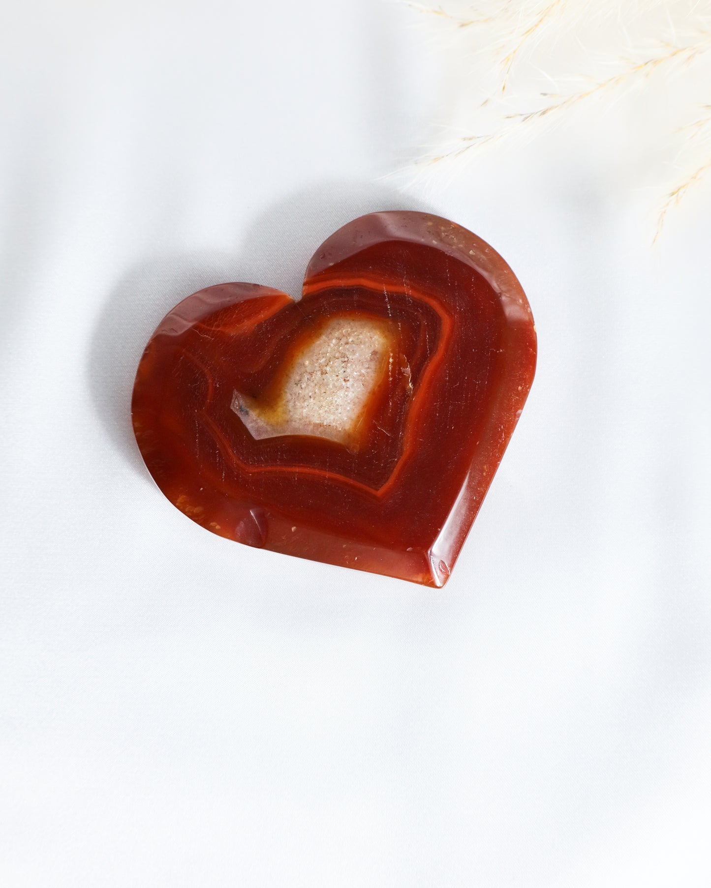 Druzy Carnelian Heart #3