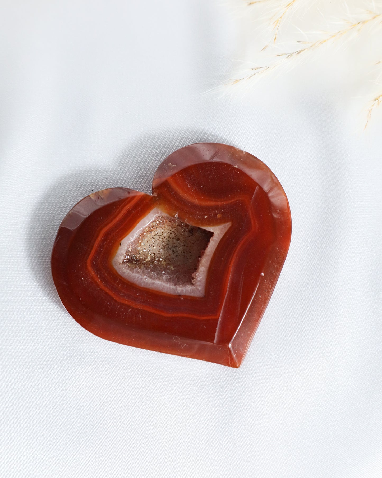 Druzy Carnelian Heart #3