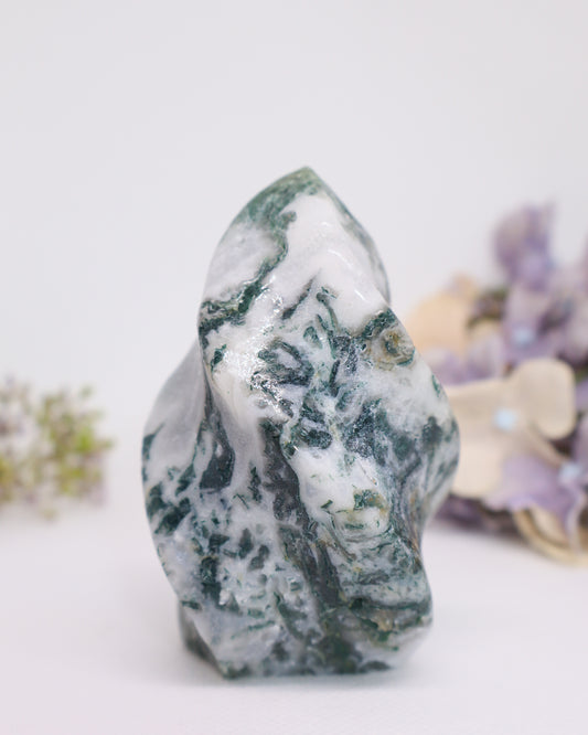 Moss Agate Flame #4