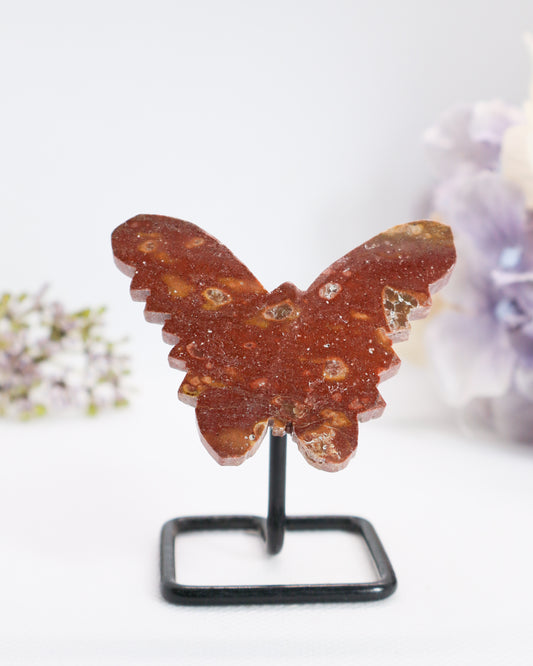 Agate Butterfly on Stand