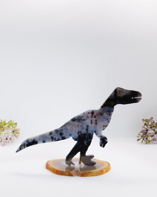 Agate Dinosaur Carving #3