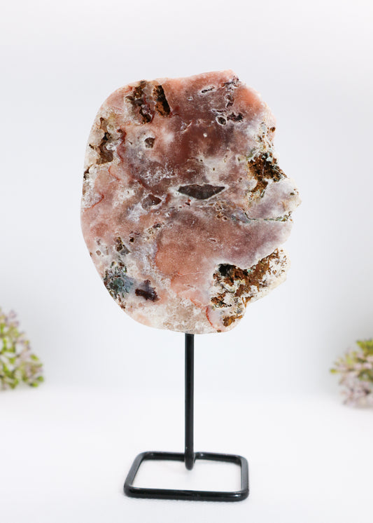 Pink Amethyst Slice on Stand #3