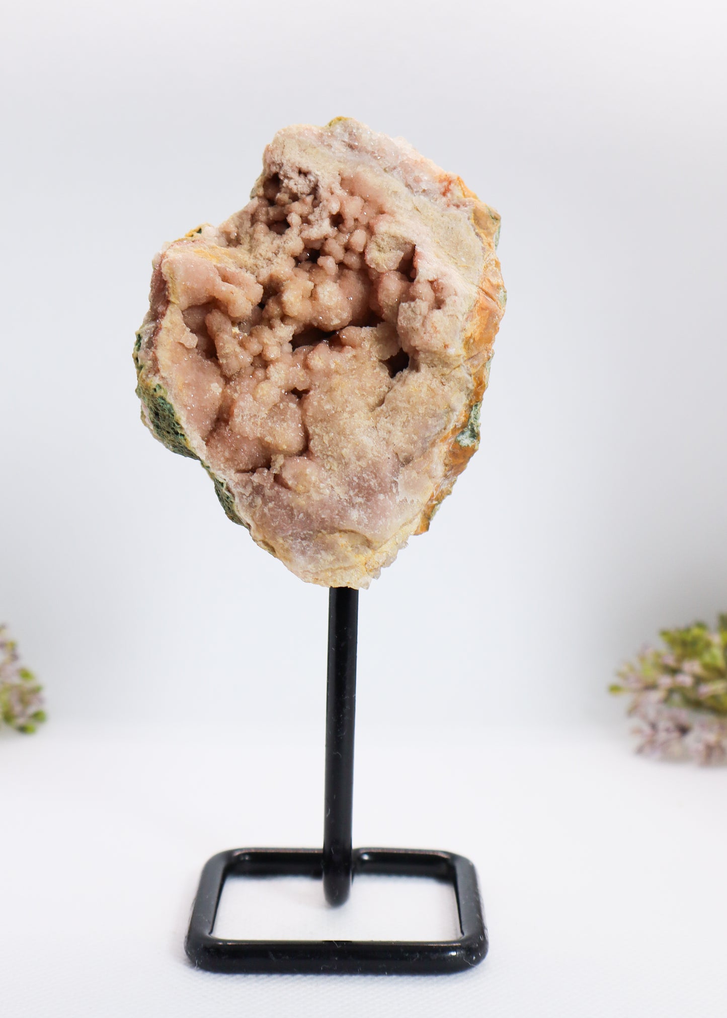 Pink Amethyst Geode on Stand #10