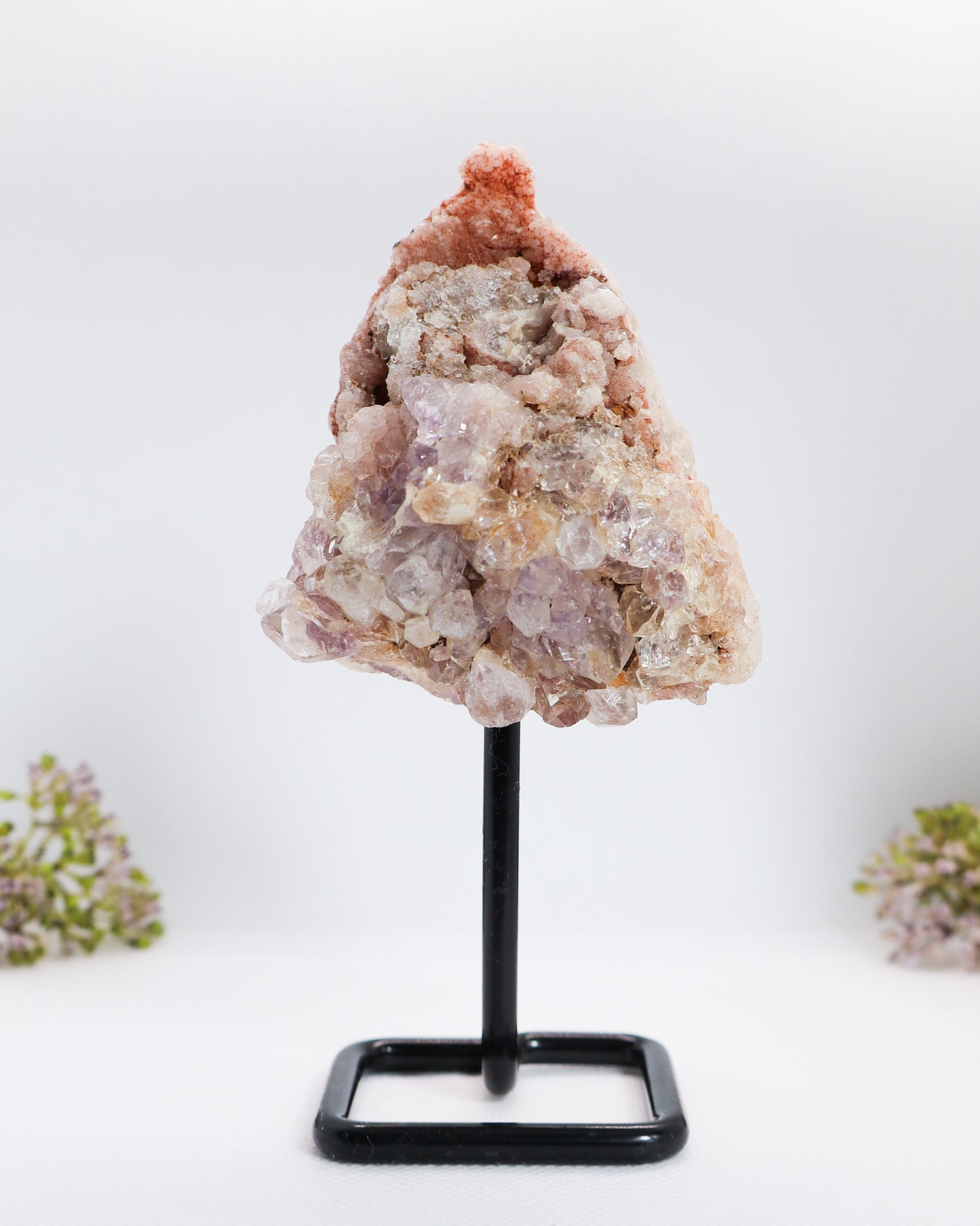 Pink Amethyst Geode on Stand #9