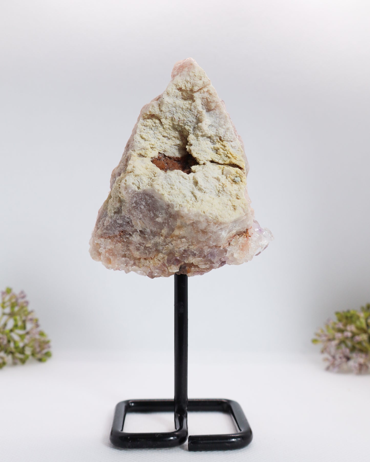 Pink Amethyst Geode on Stand #9