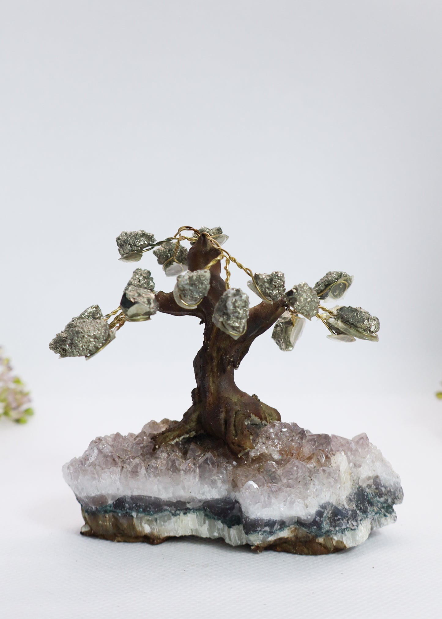 Pyrite Tree on Amethyst Cluster #1