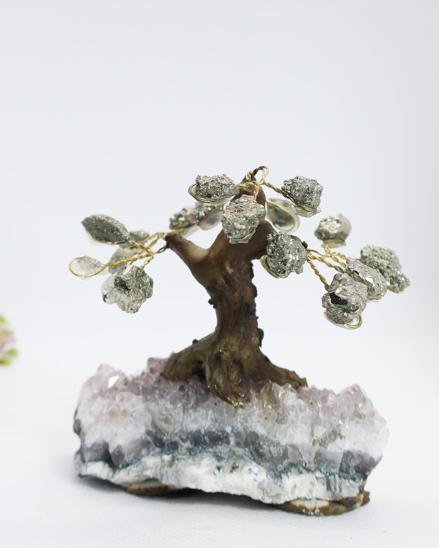 Pyrite Tree on Amethyst Cluster #1