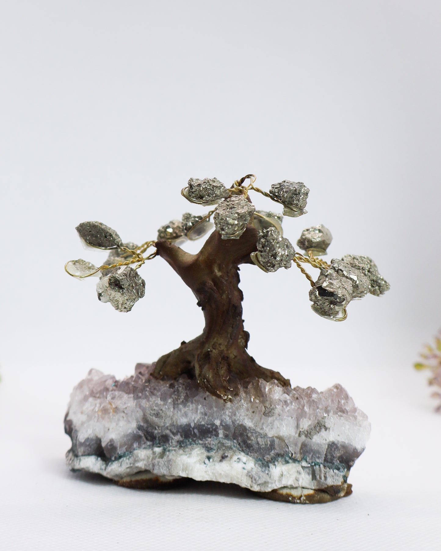 Pyrite Tree on Amethyst Cluster #1