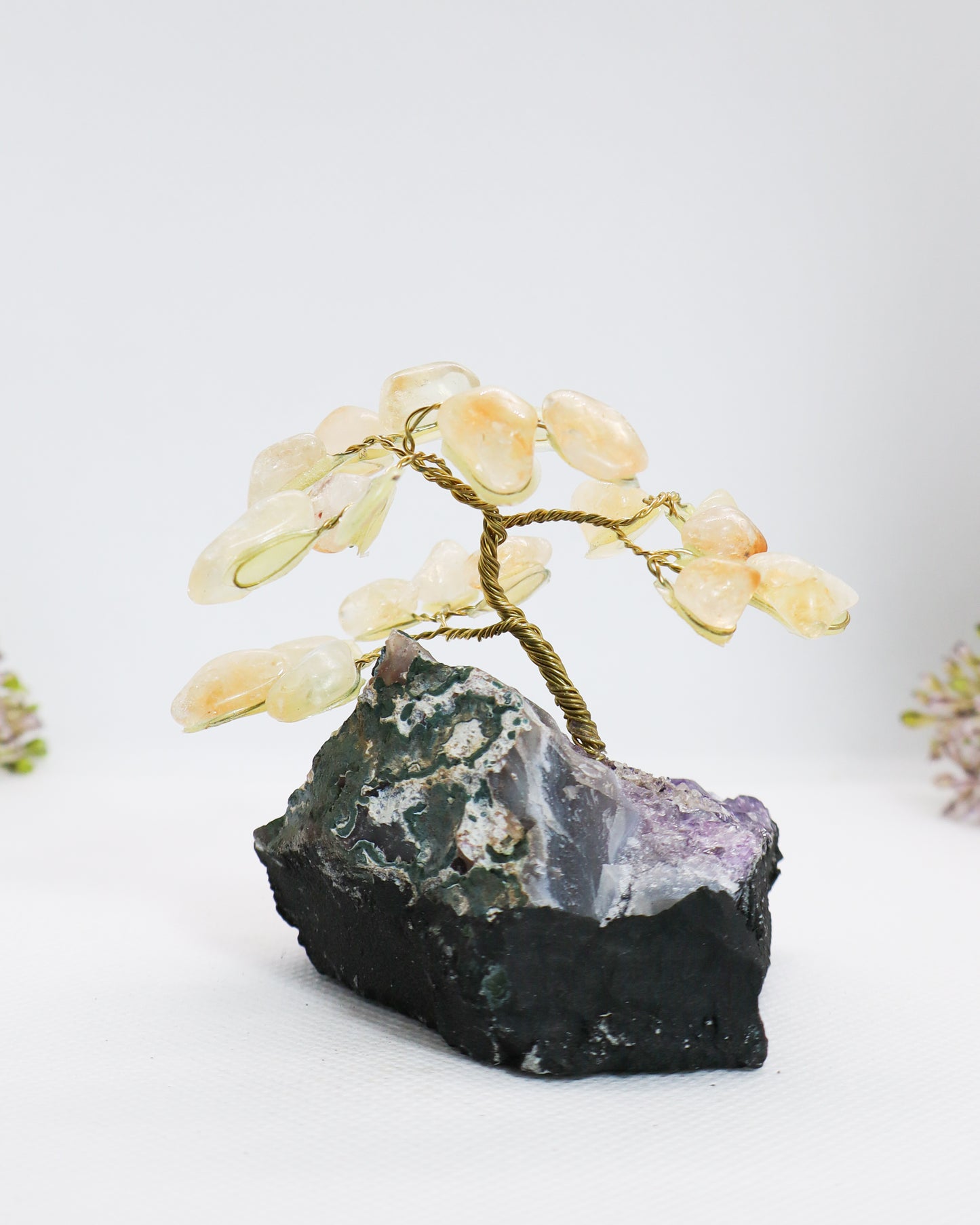 Citrine Tree on Amethyst Cluster #4