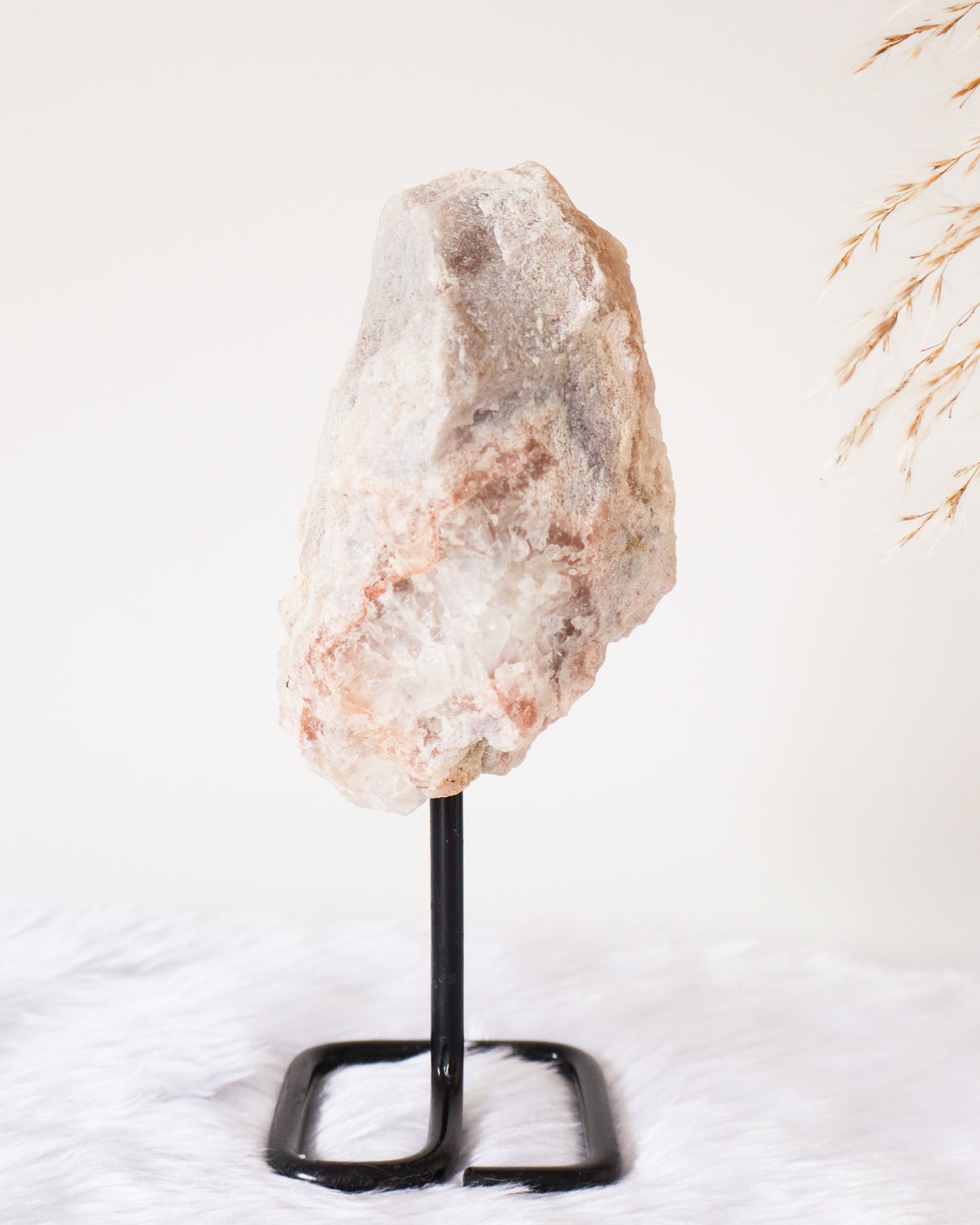 Pink Amethyst Geode on Stand #13