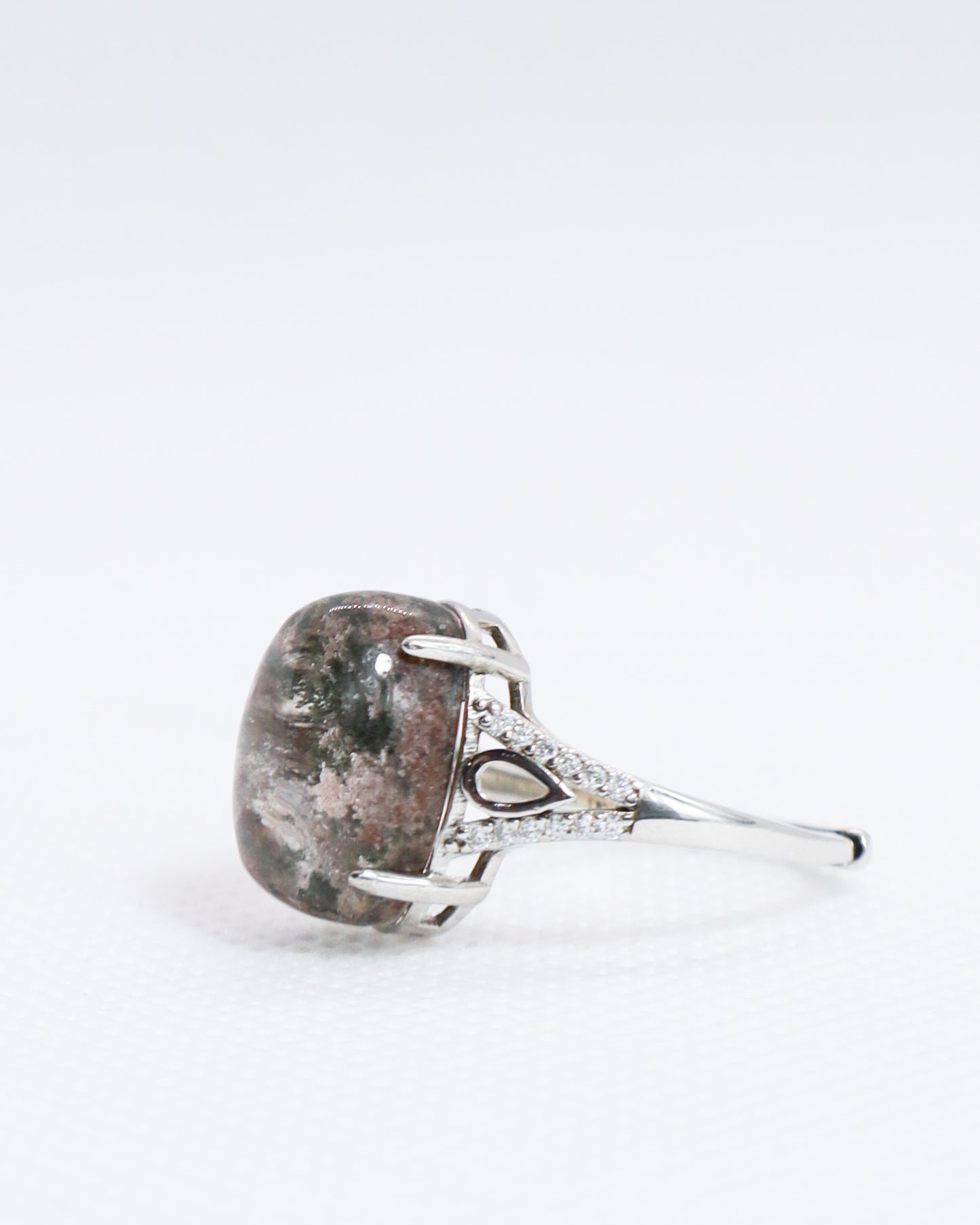 Garden Quartz Ring - 925 Sterling Silver