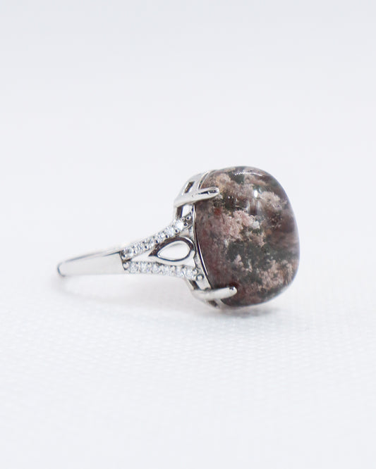 Garden Quartz Ring - 925 Sterling Silver