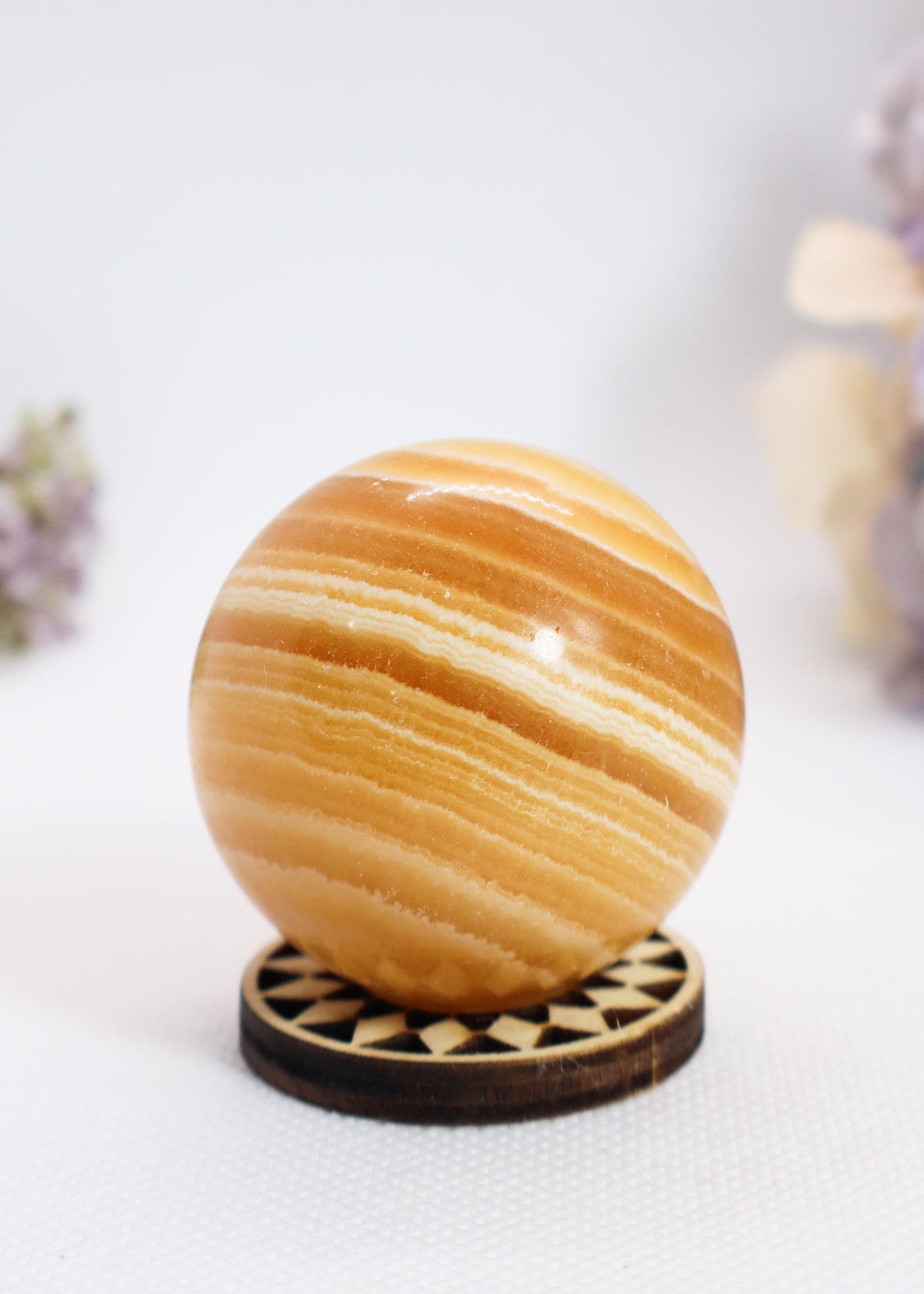 Orange Calcite Sphere