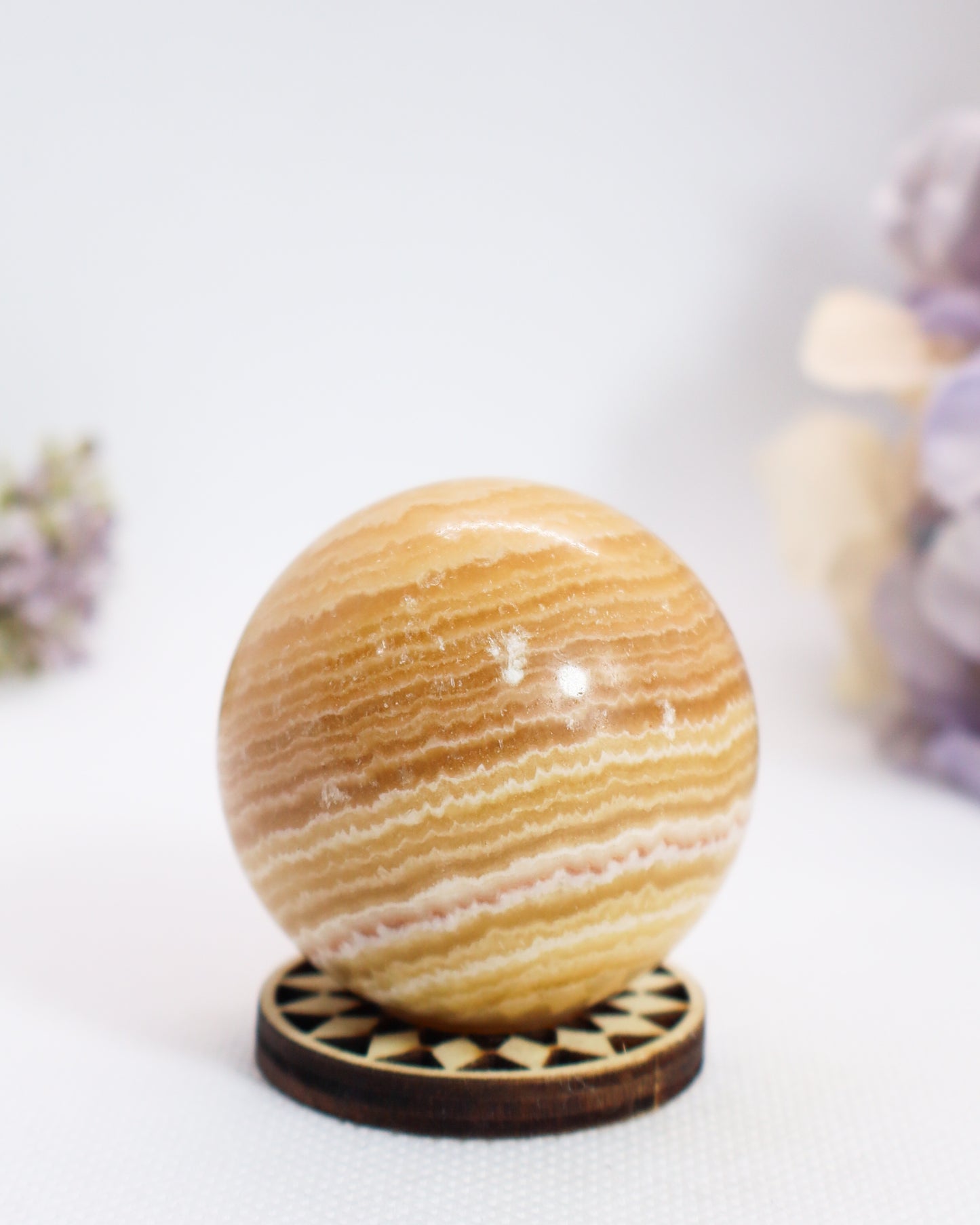 Orange Calcite Sphere