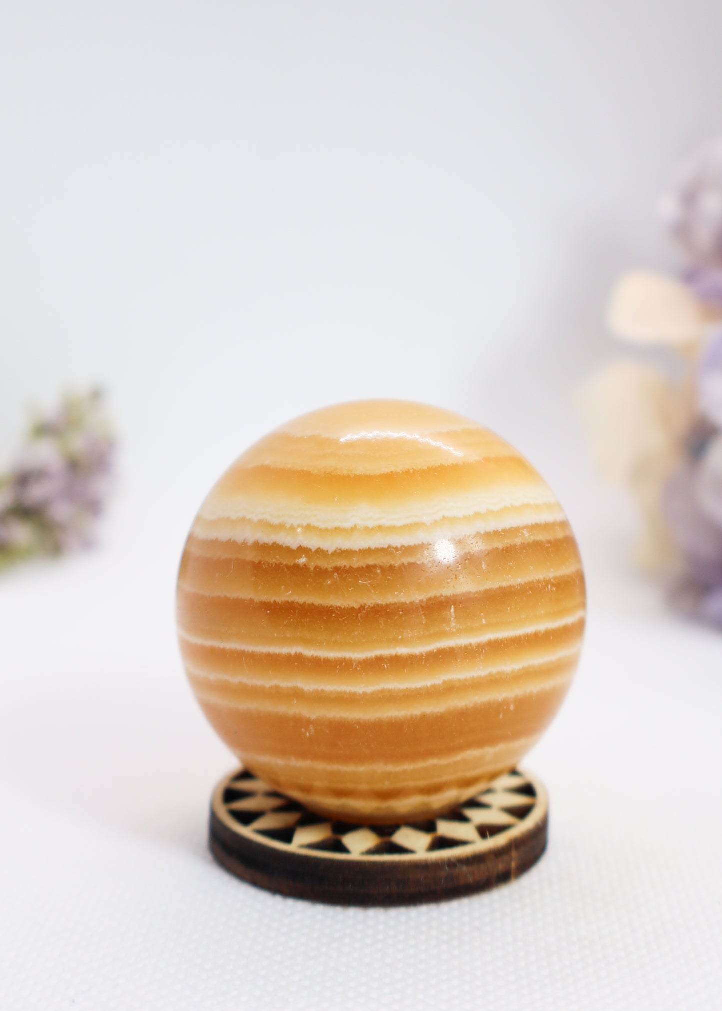 Orange Calcite Sphere