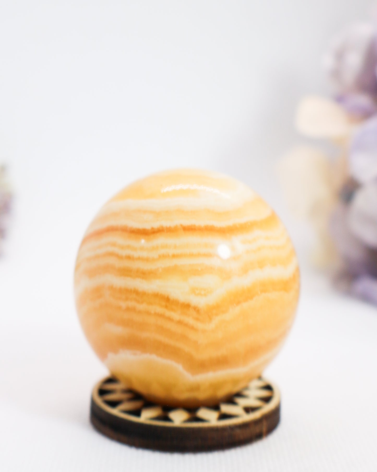 Orange Calcite Sphere