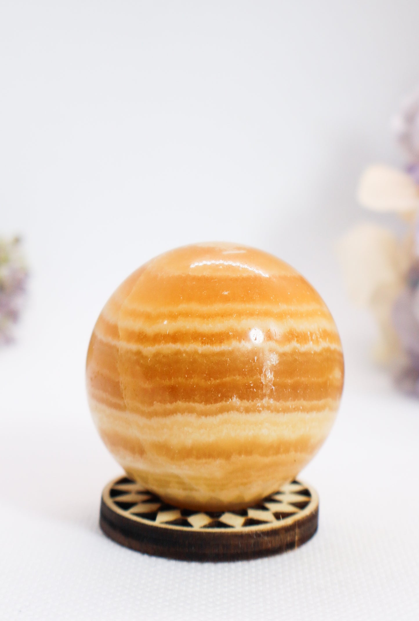 Orange Calcite Sphere