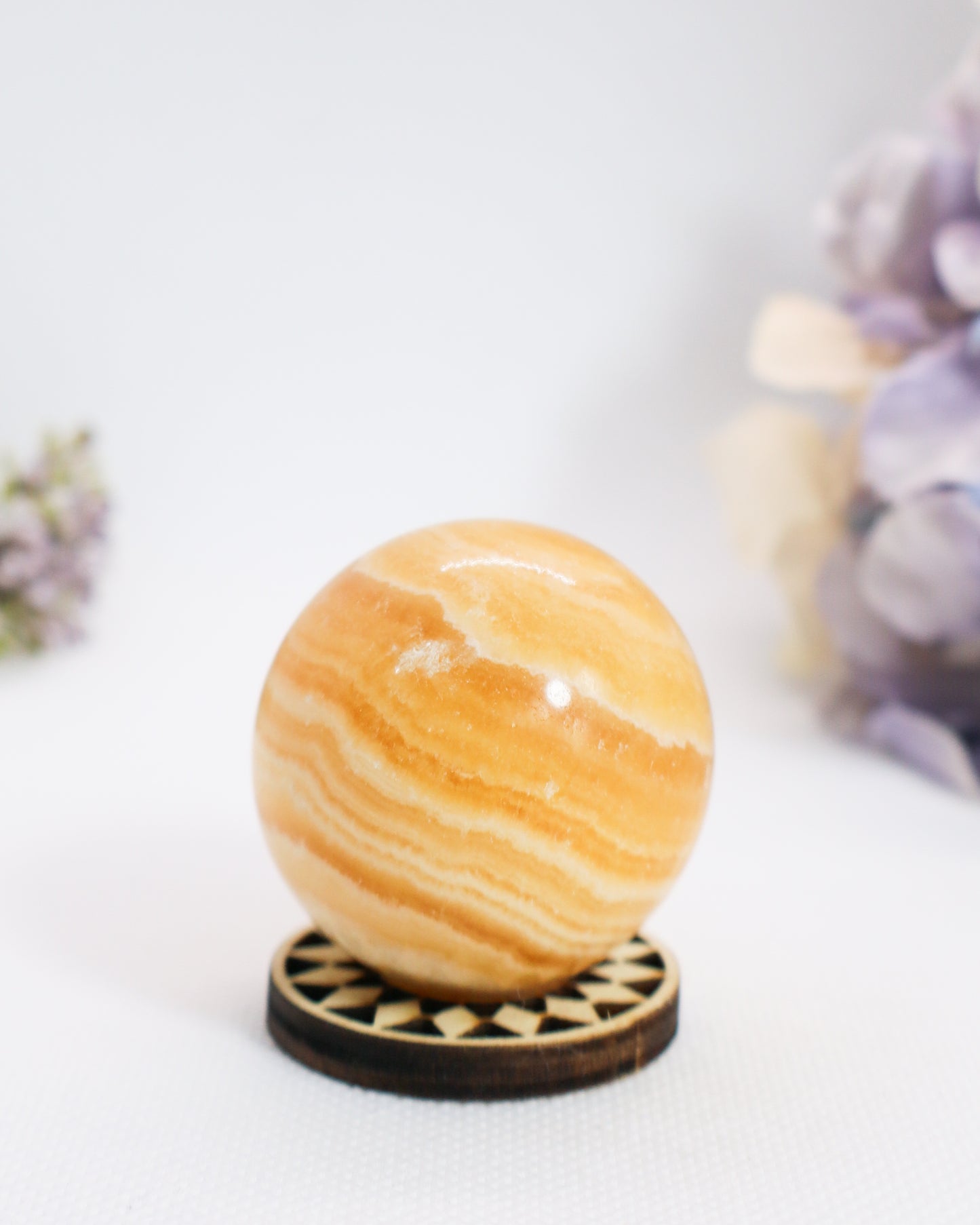 Orange Calcite Sphere