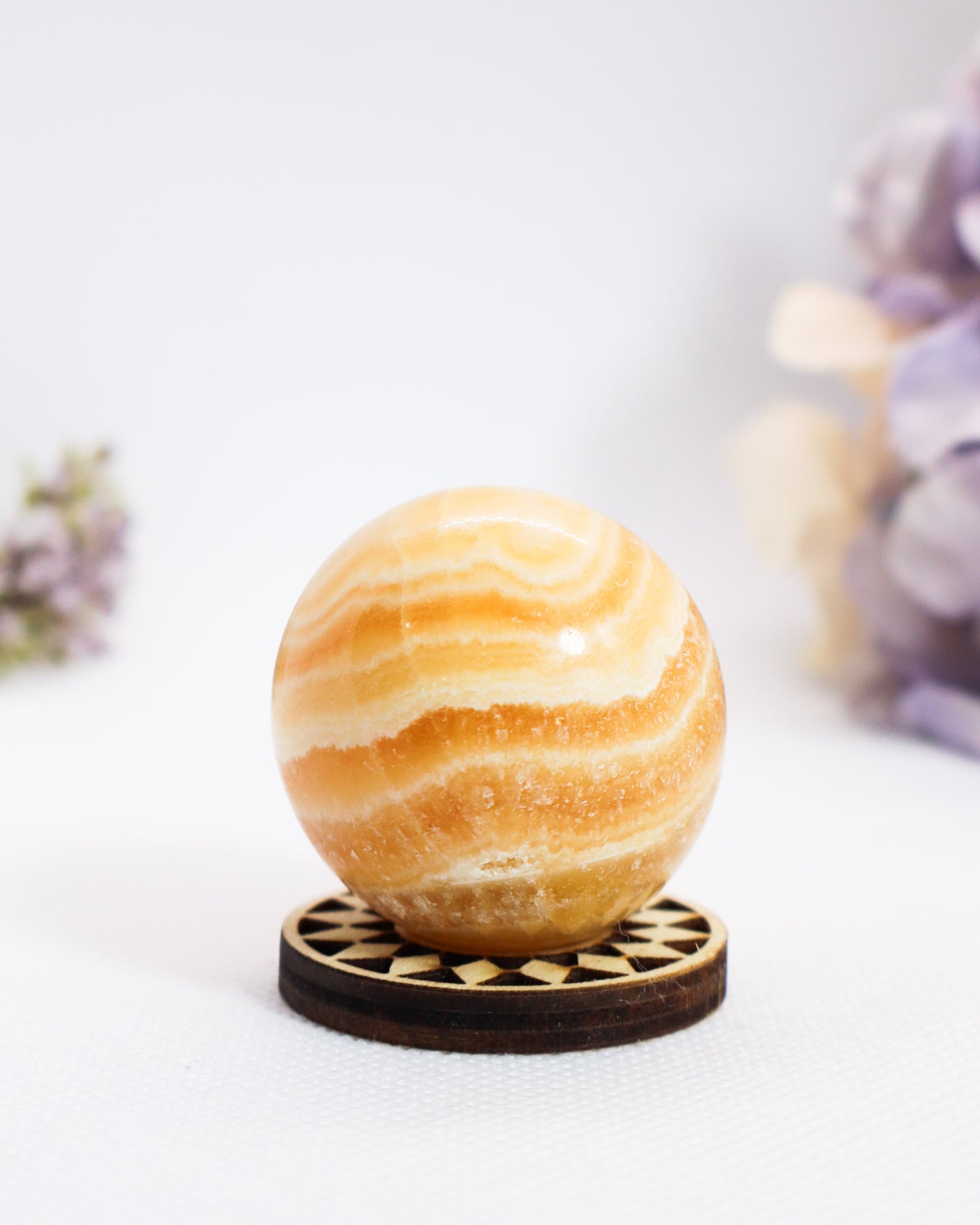 Orange Calcite Sphere