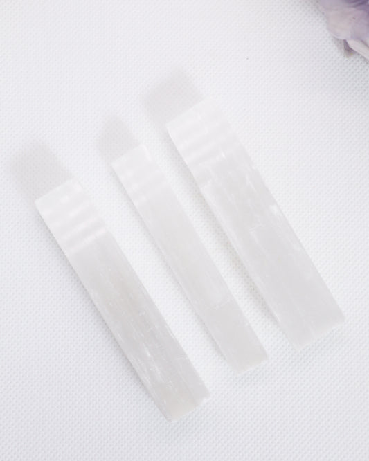 Selenite Rough Rod