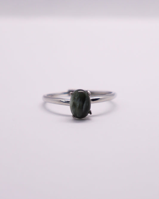 Seraphinite Ring - 925 Sterling Silver