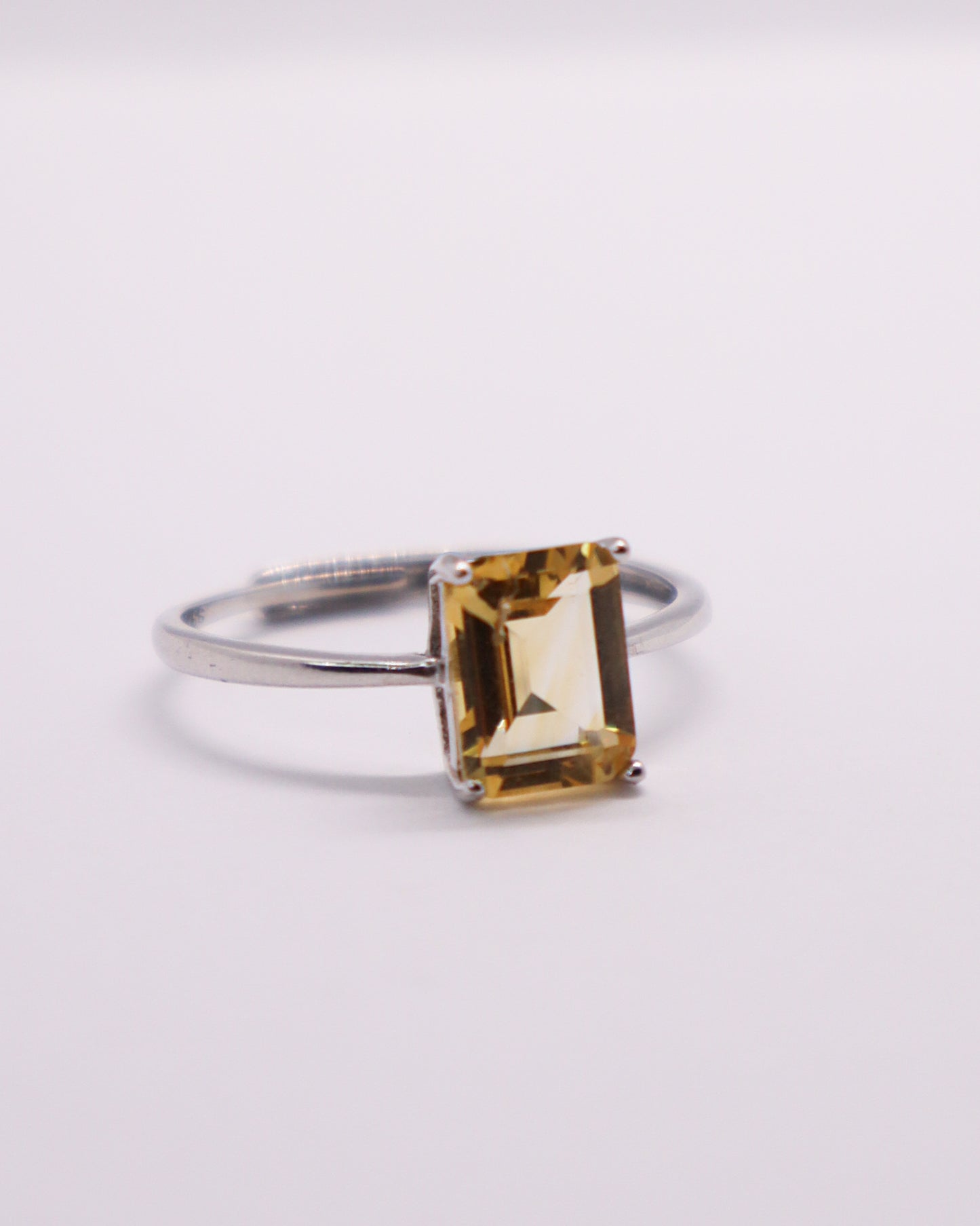 Citrine Ring - 925 Sterling Silver