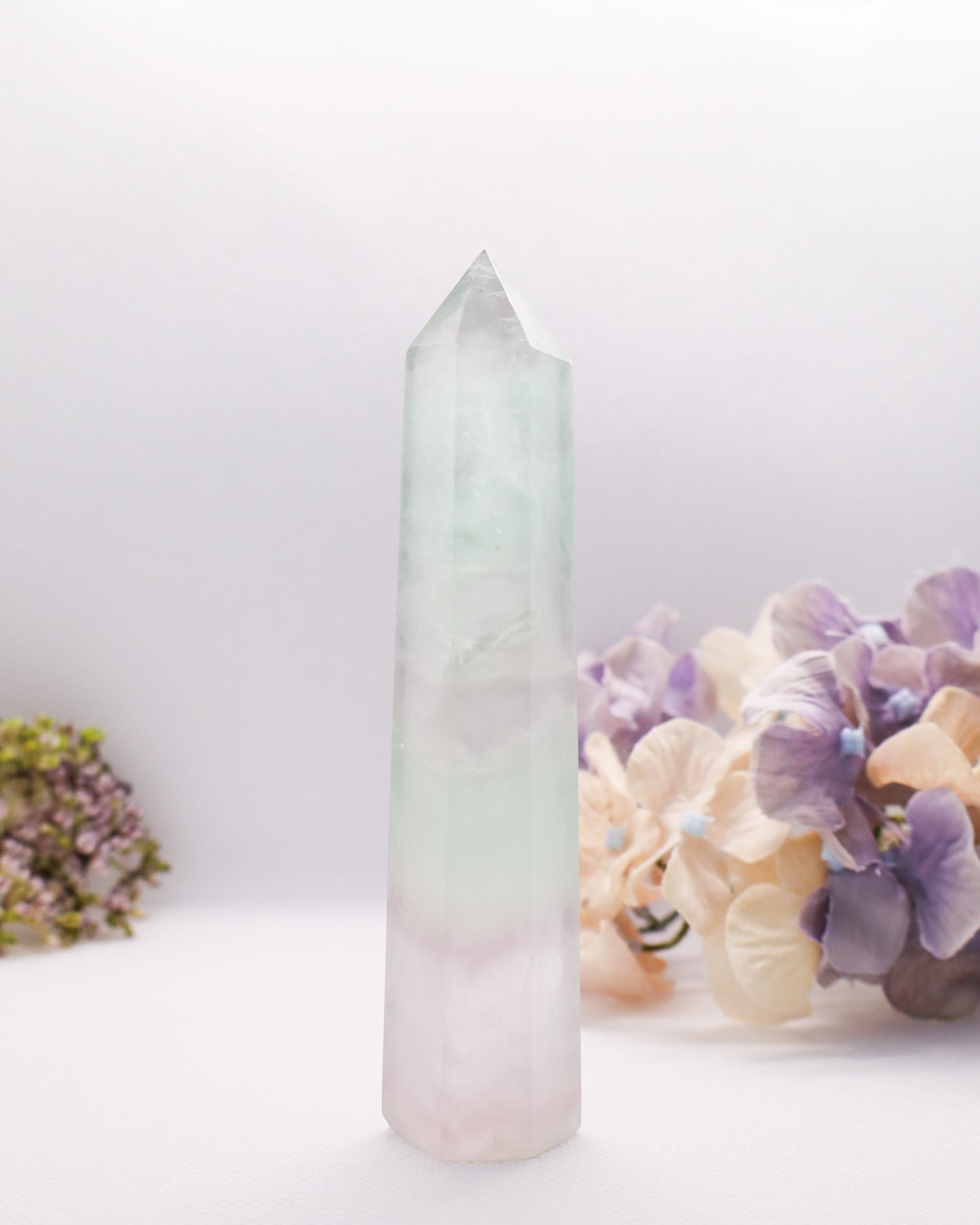 Fluorite Tower #1- Tip Broken