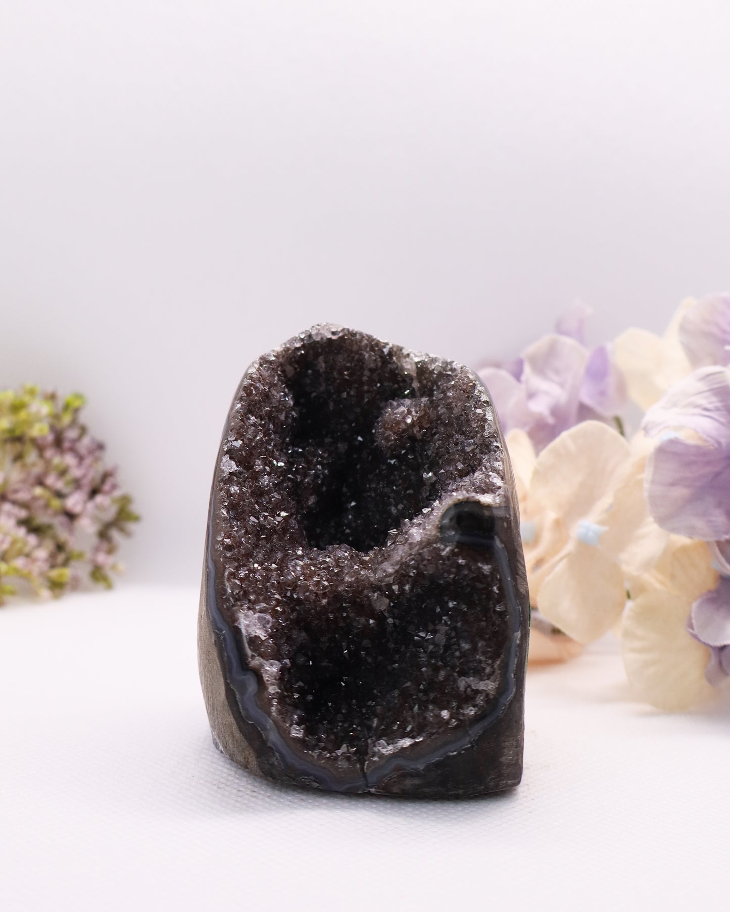 Black Amethyst Cut Base #12