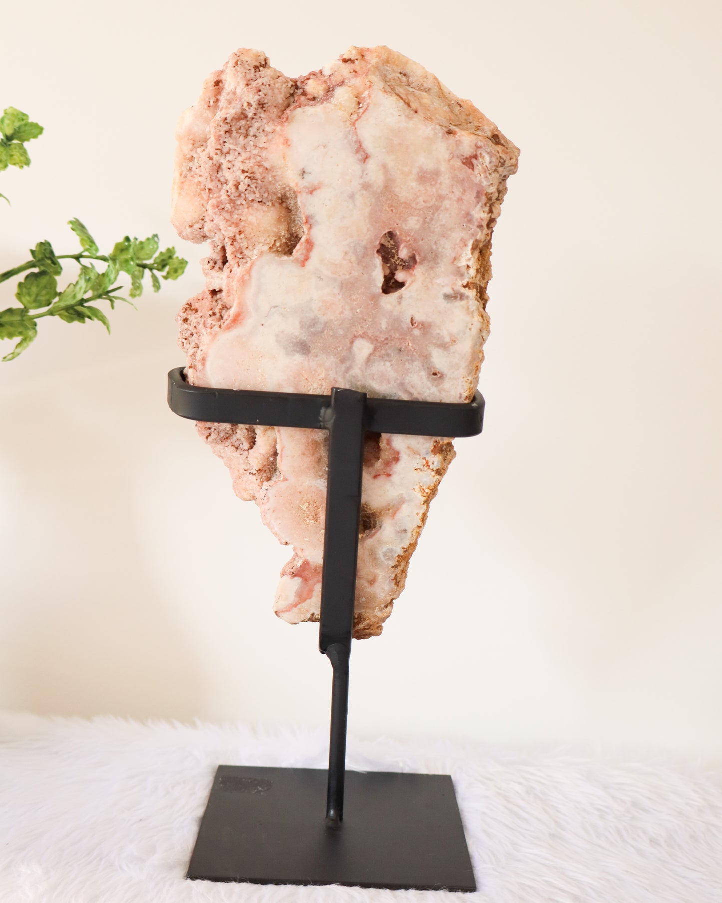 Pink Amethyst Slab With Stand #6