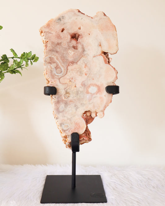 Pink Amethyst Slab With Stand #6