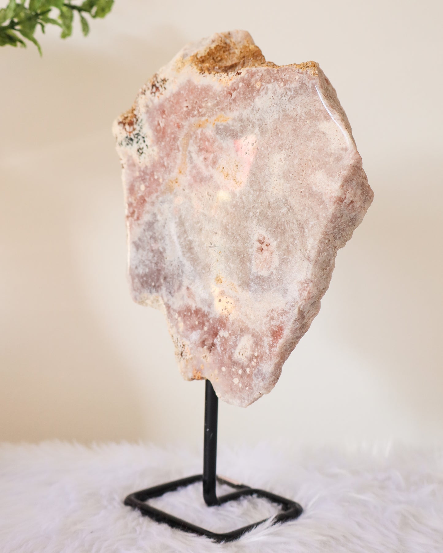 Pink Amethyst Slab With Stand #9