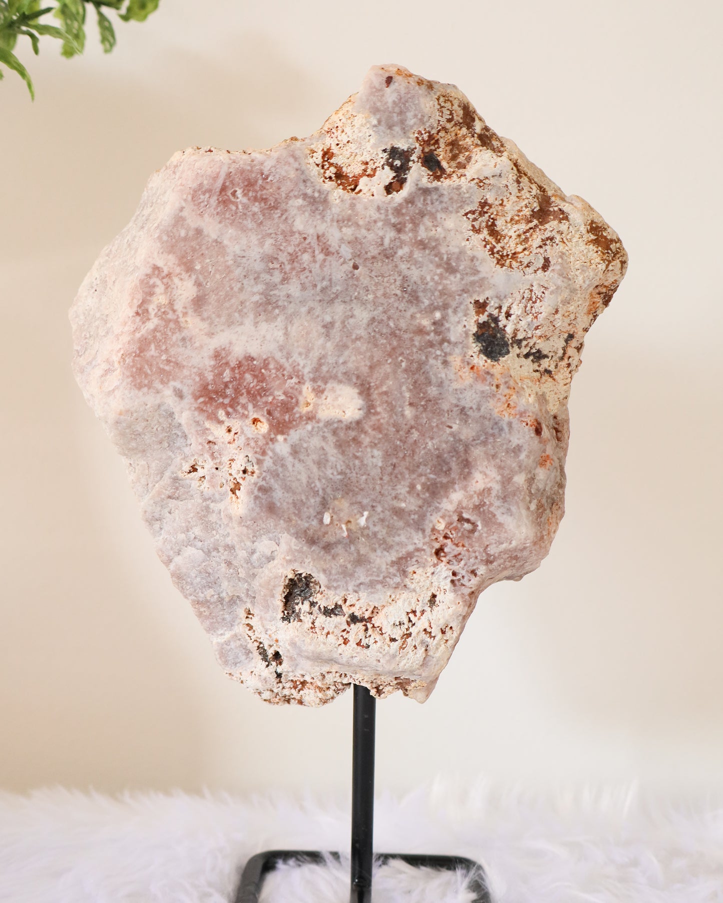 Pink Amethyst Slab With Stand #9