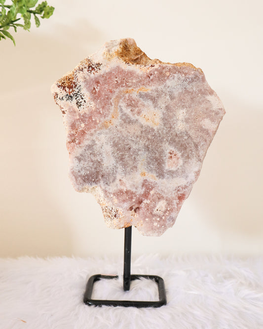 Pink Amethyst Slab With Stand #9