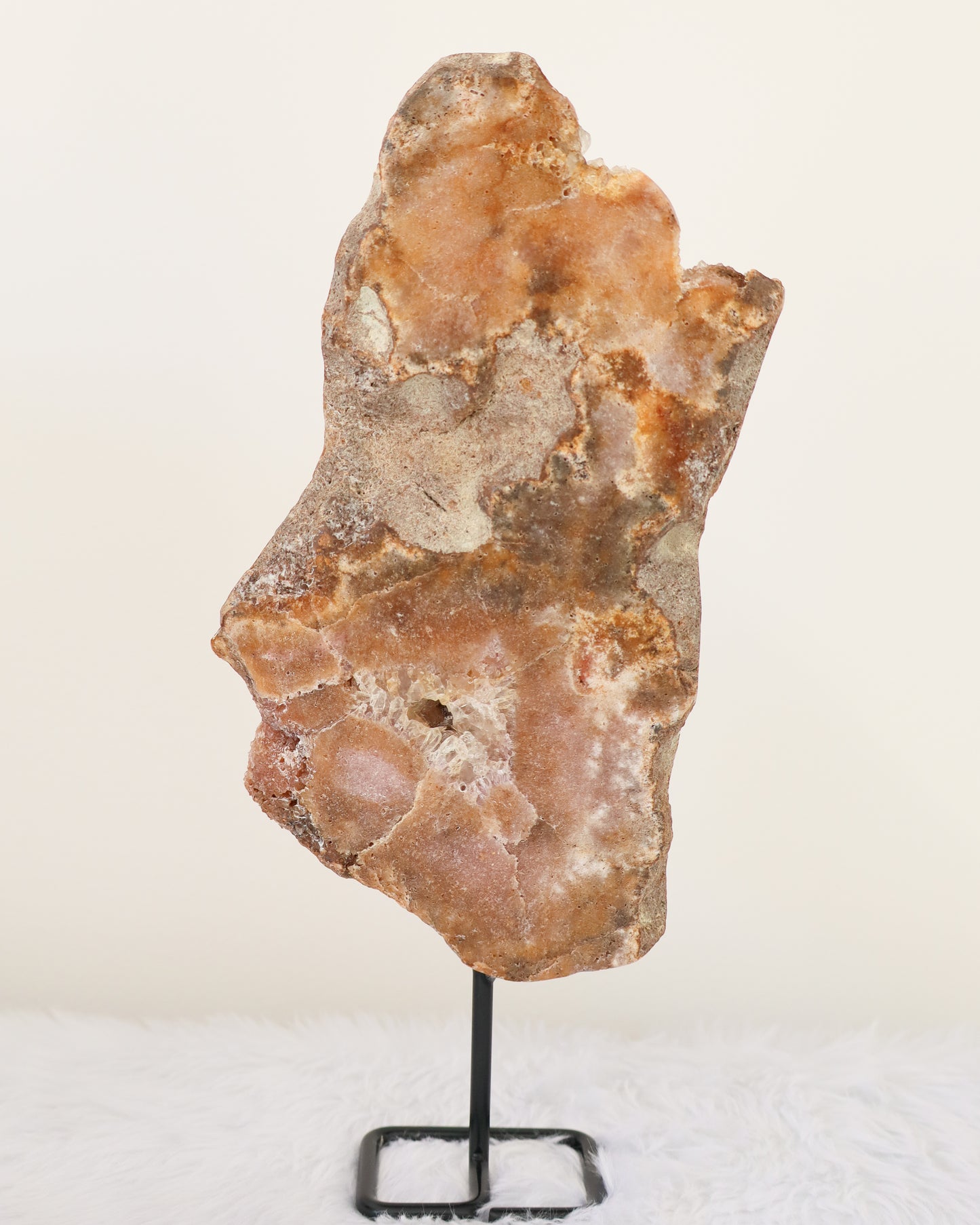 Pink Amethyst Slab With Stand #1