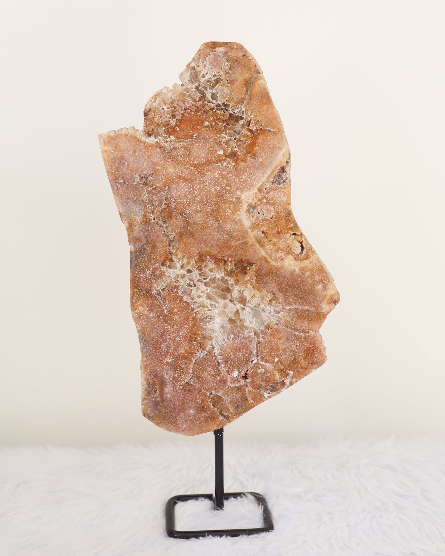 Pink Amethyst Slab With Stand #1