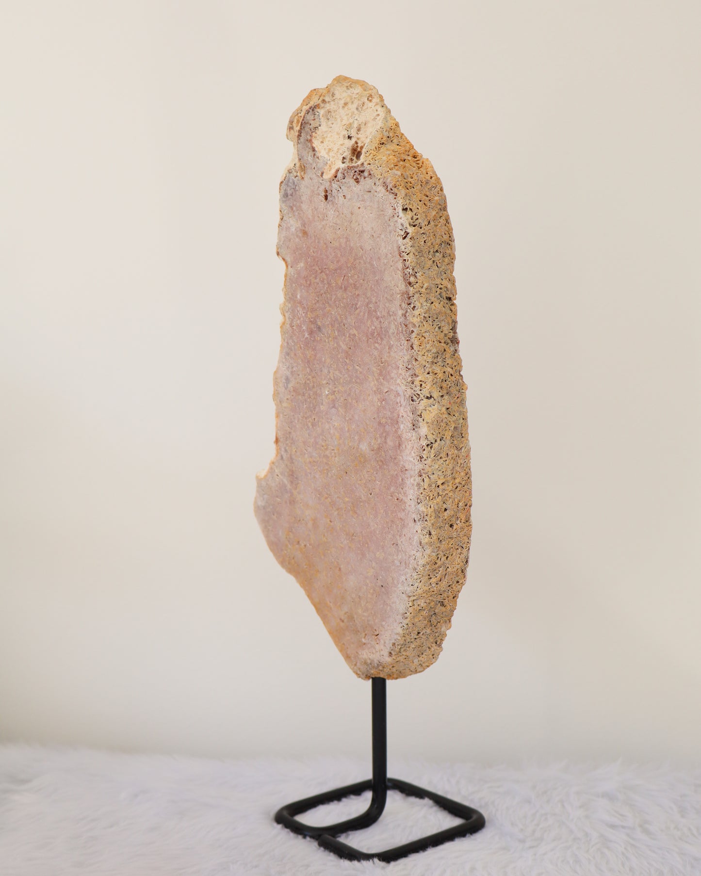 Pink Amethyst Slab With Stand #4