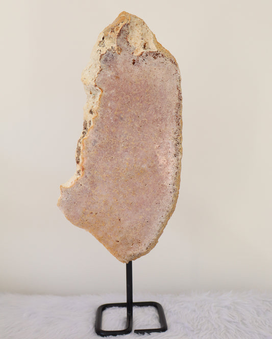 Pink Amethyst Slab With Stand #4