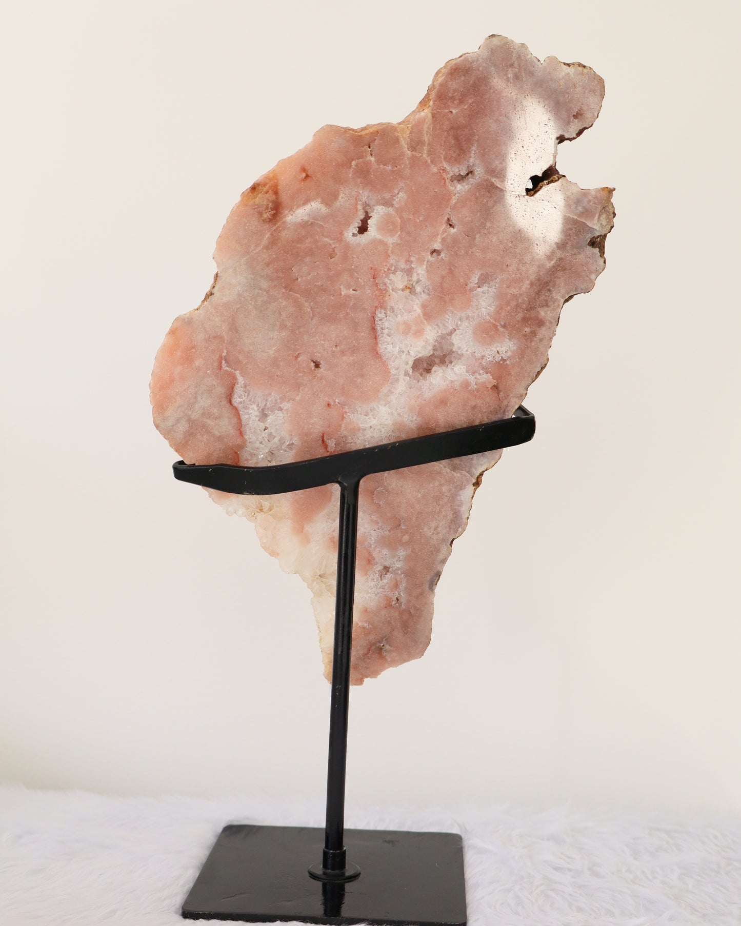 Pink Amethyst Slab With Stand #5