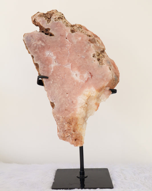 Pink Amethyst Slab With Stand #5